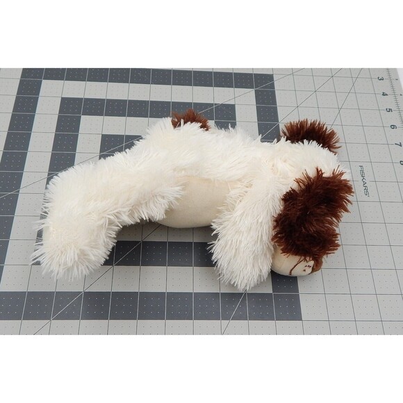 Toy Factory Sitting Dog Plush Stuffed White Brown Ears Embroidered Eyes 2011 - Picture 9 of 9